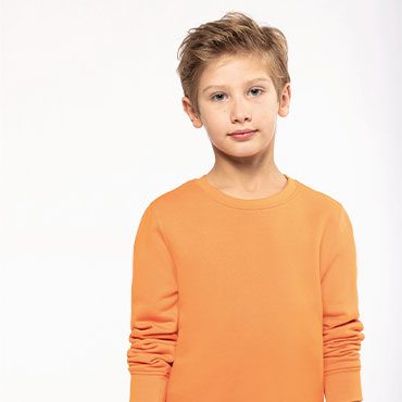 K4026 - Umweltfreundliches Sweatshirt mit Rundhalsausschnitt für Kinder